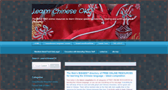 Desktop Screenshot of learnchineseok.com